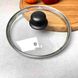 Скляна кришка 20 см з паровідведенням для кухонного посуду