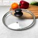 Скляна кришка 20 см з паровідведенням для кухонного посуду