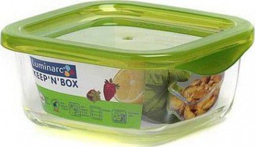 Пищевой контейнер с зелёной крышкой Luminarc KEEP'N' 760 мл (P4524) Luminarc