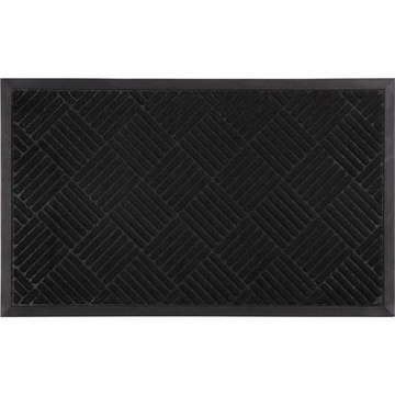 Придверний килимок 60*90 см на гумовій основі Чорний МХ Relana Hell
