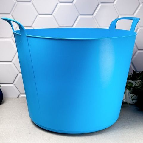 Таз-кошик гумовий Plastiken 42 л Блакитний (Іспанія) Plastiken