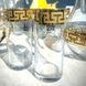 Глечик зі склянками з золотом 7 пр Гусь-Хрустальний Грецький візерунок (EAV03-3934/402/S)