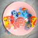Набір дитячого посуду для дівчаток 3 предмета з мульт-героями Рожевий Поні, різнокольоровий