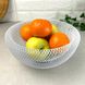 Білий металевий кошик для фруктів 25 см Павутинка Ardesto Midori