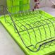 Зелена сушарка для посуду 52х32х13 см з піддоном Kamille