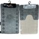 Набір сірих килимків для ванної та туалетної кімнати CLASSIC 50*80см Grey 172 Banyolin