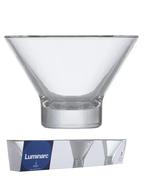 Набор широких прозрачных креманок стеклянных для десертов Luminarc Shetland 250 мл (P1434) Luminarc