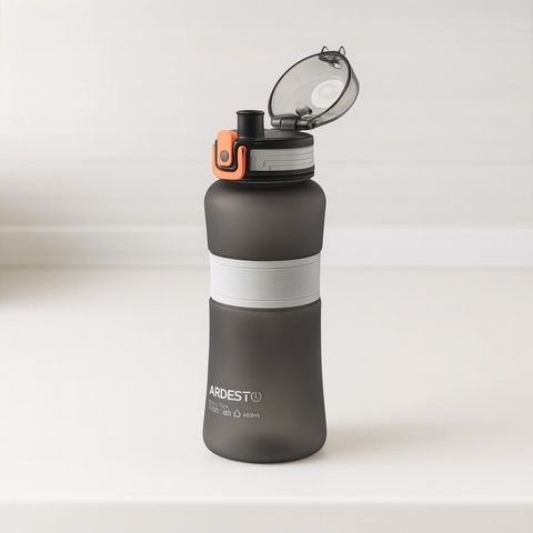 Бутылка для воды ARDESTO Balance 650 мл, пластик, чёрная Ardesto