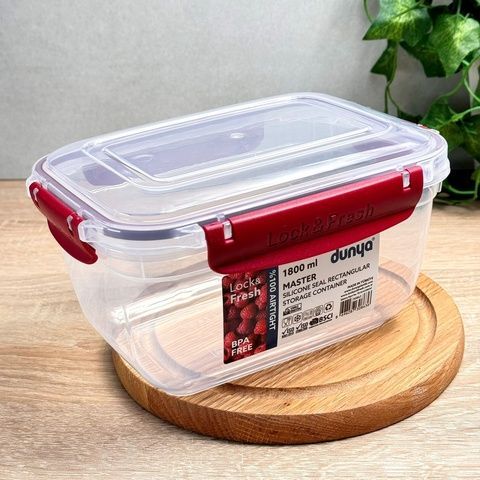 Харчовий контейнер Dunya Master Фреш 1,8 л прямокутний, 30863 Dunya Plastik