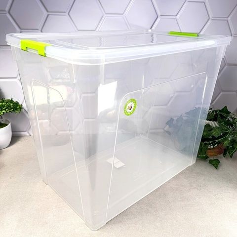 Великий пластиковий контейнер із кришкою 40 л Smart Box Алеана Алеана