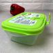 Маленький харчовий контейнер з ручками-засувками та паровим клапаном 0.36л, Push-Up Ал-пластик