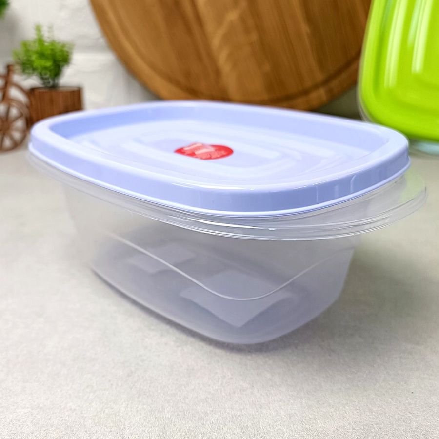 Пластиковый пищевой контейнер прямоугольный 0.7л Омега КЗХП Алеана Алеана