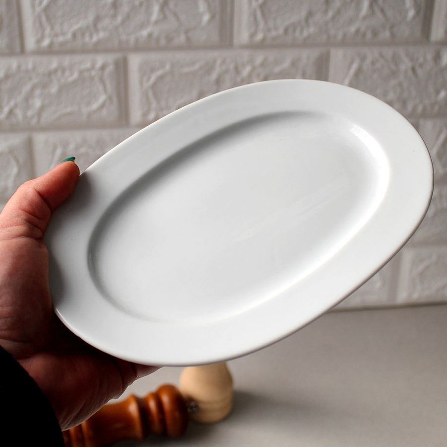 Небольшое плоское белое блюдо Kutahya Porselen FRIG 225 мм (FR2222) Kutahya Porselen