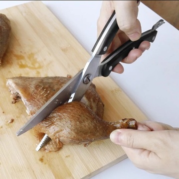 Кухонні ножиці 25 см з нержавіючої сталі з ручками з ABS-пластику Kamille Kamille