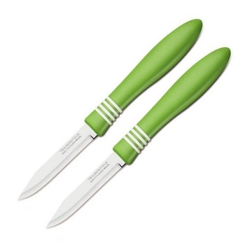 Набор ножей для овощей Tramontina Cor&Cor 76мм. 2шт салатовые (23461/223) Tramontina