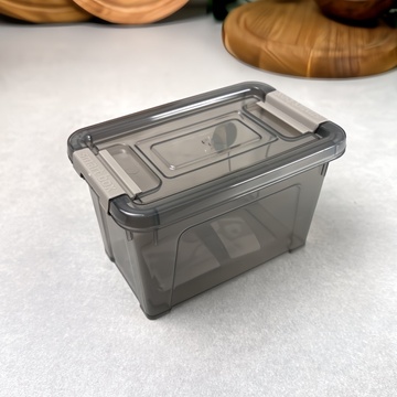 Пластиковий харчовий контейнер із кришкою для зберігання Димка 375 мл Smart Box Алеана