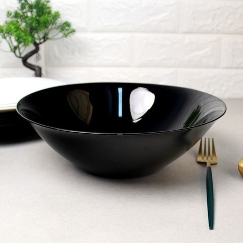 Большой чёрный салатник Luminarc Carine Black 27 см (D2370) Luminarc