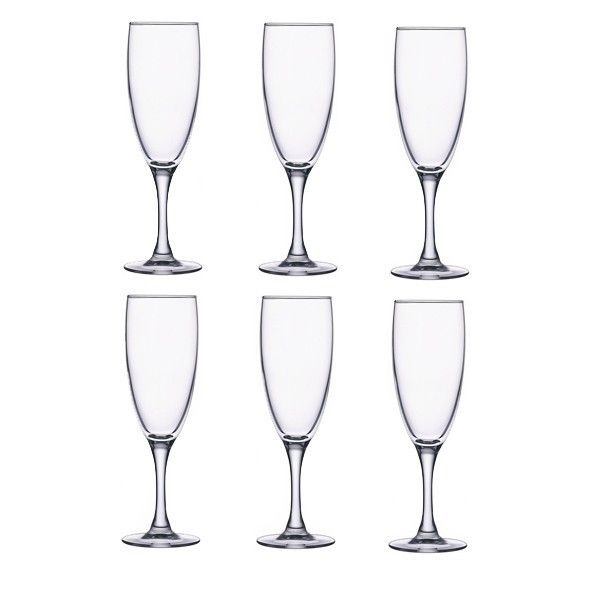 Набор бокалов для шампанского на низких ножках Luminarc French Brasserie 170 мл 6 шт. (H9452) Luminarc