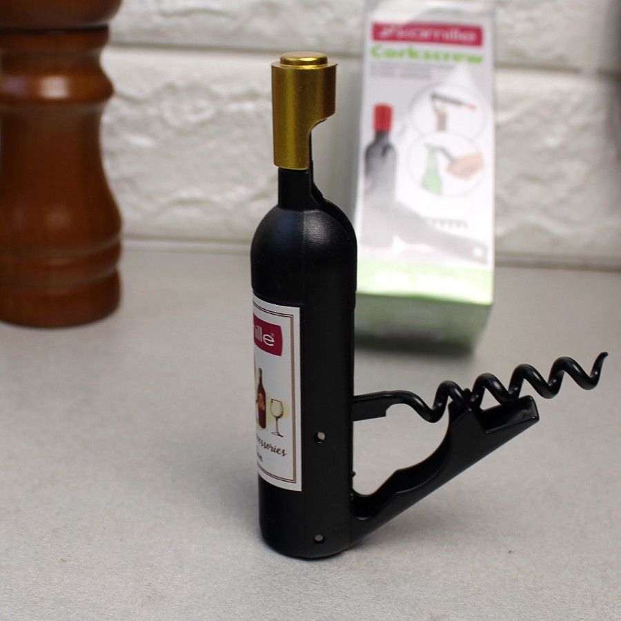 Штопор-відкривачка для пляшок у формі пляшки, ніж сомельє Kamille