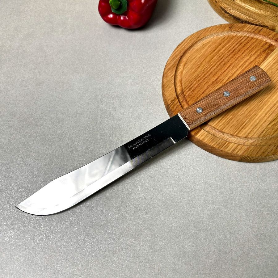 Нож для мяса с деревянной рукоятью Tramontina Universal 180 мм (22901/007) Tramontina