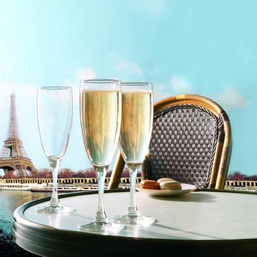 Набір келихів для шампанського на низьких ніжках Luminarc French Brasserie 170 мл 6 шт. (H9452) Luminarc