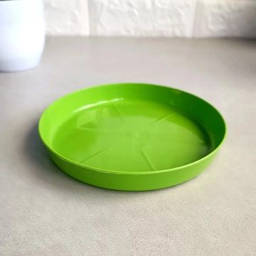 Зелёная тарелка- подставка под вазон 11 см, Магнолия Ламела 135 Ламела