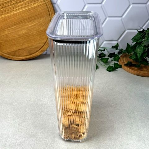 Высокий пластиковый контейнер для сыпучих продуктов 2,1 л 32003 Dunya Dunya Plastik