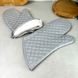 Сірі тканинні рукавички-прихватки 2 шт для гарячого EM3901