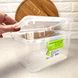Пластиковий контейнер для зберігання їжі 1.6л з відкидною кришкою Модерн Бокс