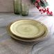 Обідня тарілка з порцеляни зелена Kutahya Porselen Corendon 210 мм (GR3021)