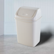 Белое мусорное ведро с поворотной крышкой 10 л для ванной и туалета