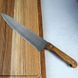 Нож кухонный 20 см "Шеф-повар" из нержавеющей стали с деревянной ручкой