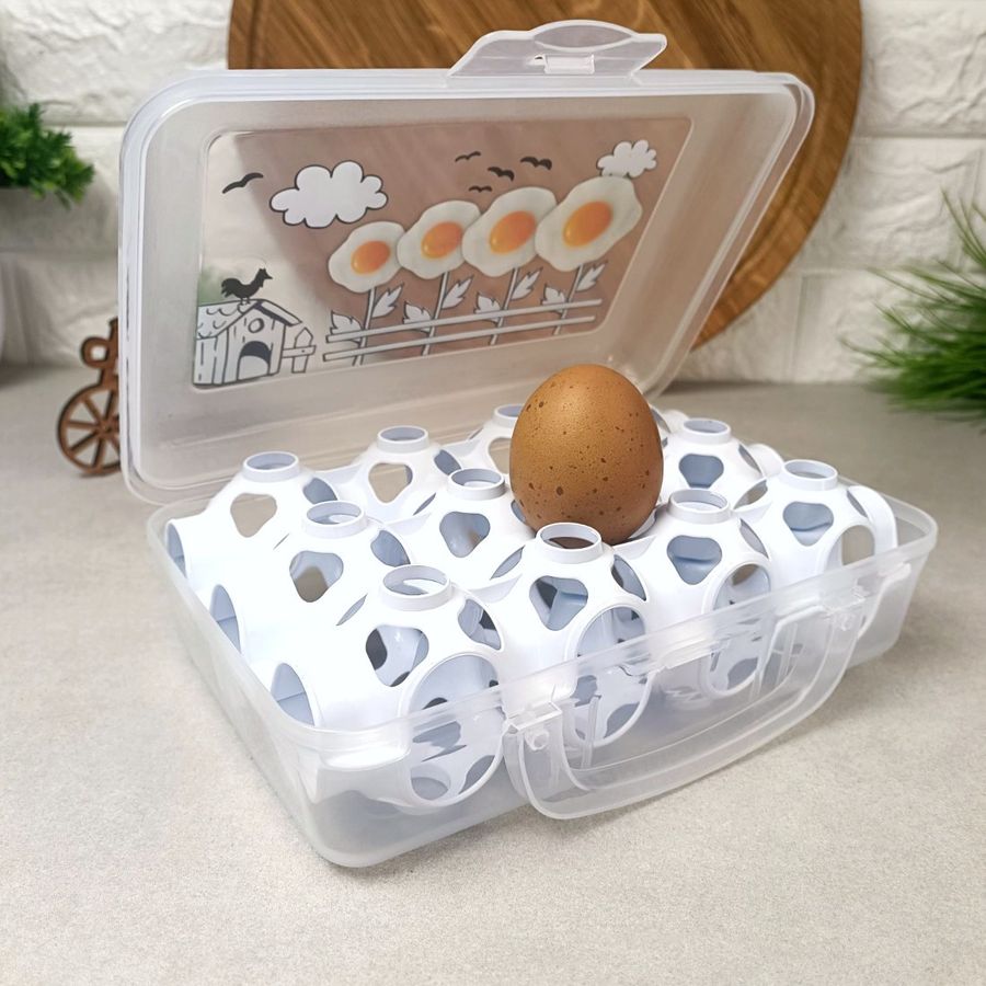 Контейнер для зберігання та транспортування на 12 яєць IRAK PLASTIK