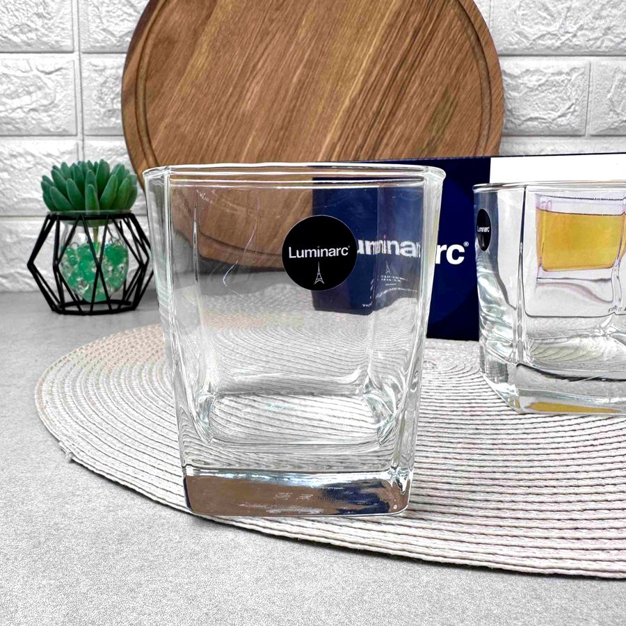 Набір низьких склянок з квадратним дном Luminarc Sterling 300 мл 6 шт (N0755) Luminarc