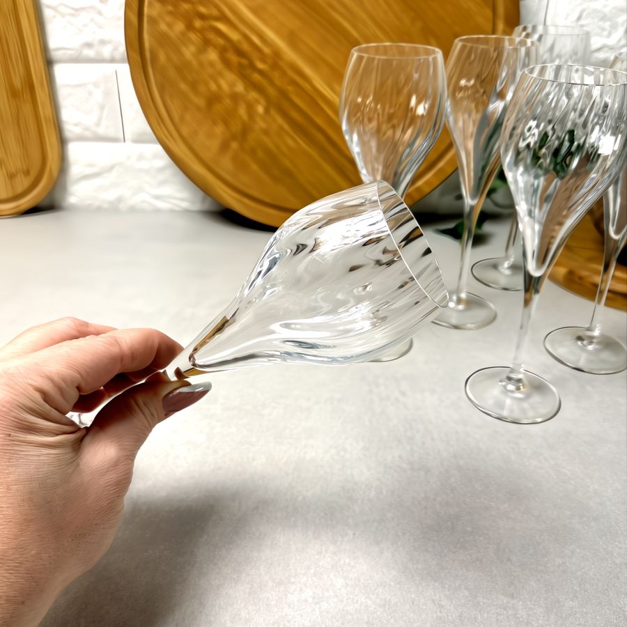 Набір скляних келихів для шампанського 6 шт 160 мл Arcoroc C&S Symetrie Arcoroc