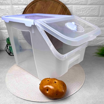 Прозорий контейнер для зберігання овочів та фруктів 14л PlastArt Plastar Pak