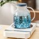 Скляний чайник для заварювання 1,8 л Синій Крижані Гори для плити