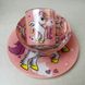 Набір дитячого посуду для дівчаток 3 предмета з мульт-героями Рожевий Єдиноріг, різнокольоровий