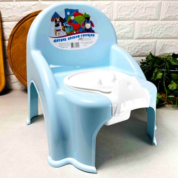 Детский горшок-стульчик для мальчиков Голубой Без бренда