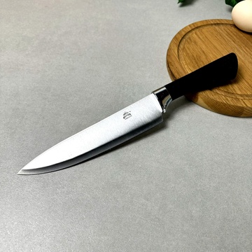 Нож кухонный разделочный 32 см Широкий Длинный Kingsta Чешуя Без бренда
