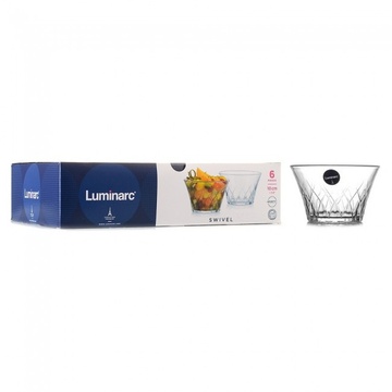 Набір невеликих скляних салатників в подарунковій упаковці Luminarc "Swivel" 6 шт (N8018) Luminarc