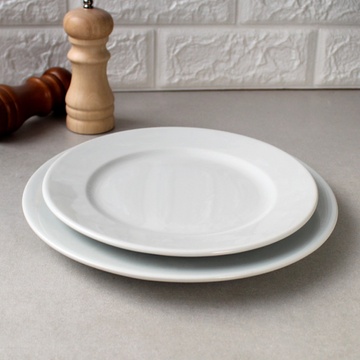 Круглая плоская тарелка с бортами Kutahya Porselen FRIG 215 мм Kutahya Porselen