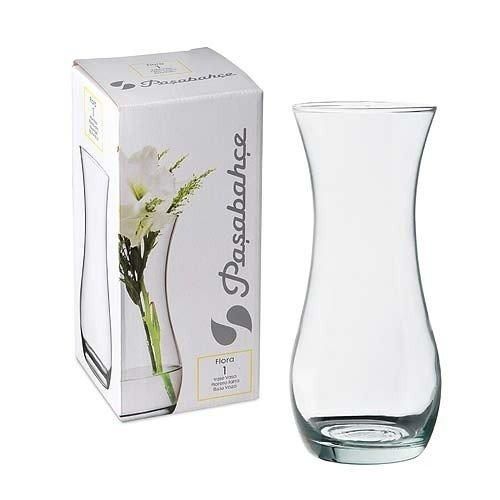 Середня скляна ваза для квітів Pasabahce "Флора" 255 мм (43737) Pasabahce