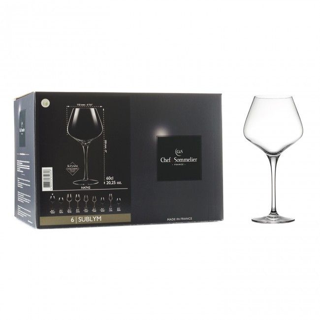 Набор бокалов для красного вина Arcoroc C&S SUBLYM 600 мл 6 шт (N4742) Arcoroc