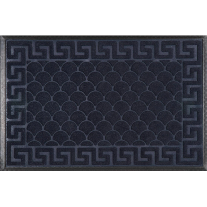 Придверний килимок 60*90 см на гумовій основі Синій МХ Relana Hell