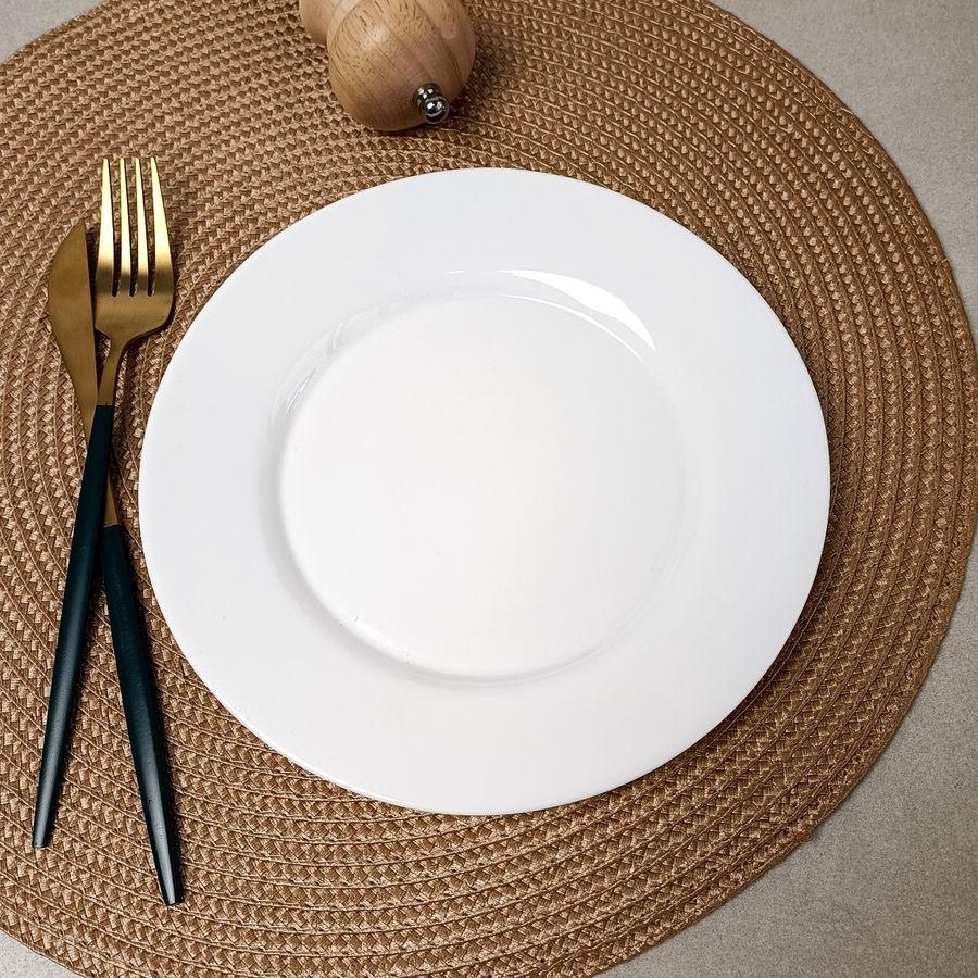 Плоская обеденная круглая тарелка из стеклокерамики Bormioli Toledo 25 см Bormioli Rocco