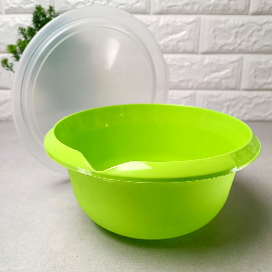 Пластикова кухонна миска з кришкою для міксера 3.75 л Алеана