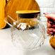 Скляний чайник для заварювання з дерев'яною кришкою 1 л Sapphire