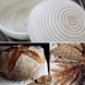 Круглая ротанговая корзинка 20 см для расстойки хлеба со сменным чехлом