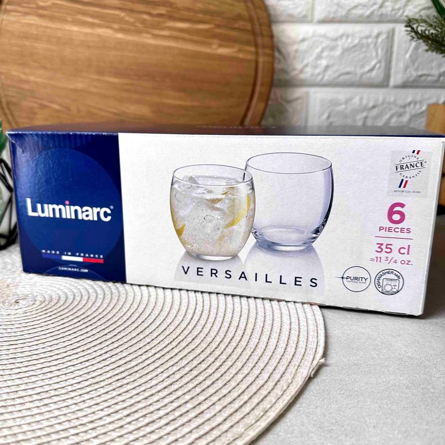 Набор круглых стаканов-тумблеров Luminarc Versailles 350 мл (G1651) Luminarc
